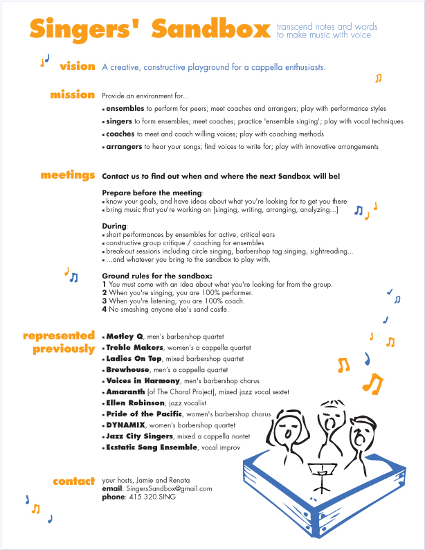 singers' sandbox workshop